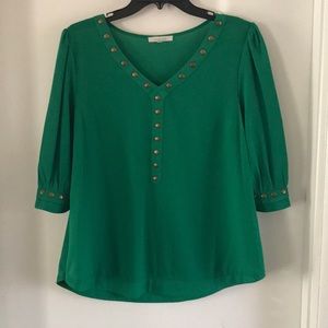 Green blouse